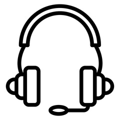 Vector Design Headphone Icon Style