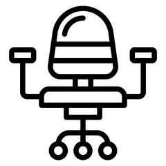 Vector Design Chair Icon Style
