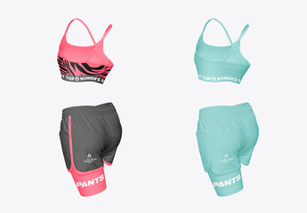 Woman's Sportswear Mockup