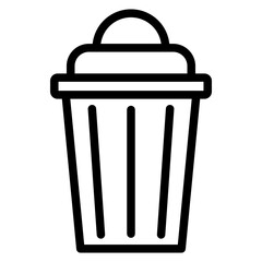 Vector Design Trash Bin Icon Style
