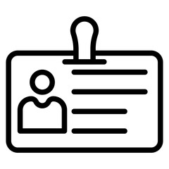 ID Card Icon Style