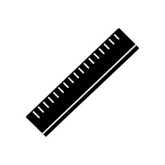 Ruler vector icon flat clean style isolated vector