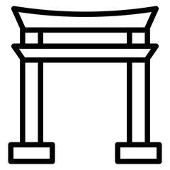 Torii Gate Icon Style