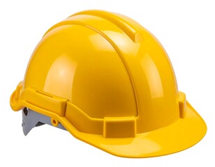 Fototapeta premium Bright yellow safety helmet