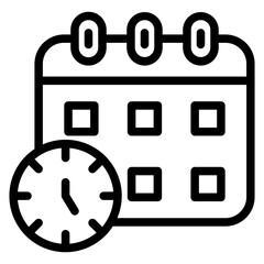 Vector Design Schedule Icon Style