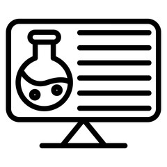 Online Chemistry Icon Style