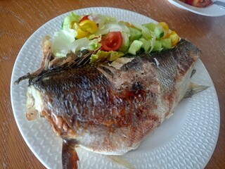 close up photo of fish on a plate