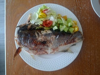 close up photo of fish on a plate