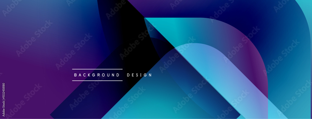 Poster abstract gradient background. vivid purple, blue hues blend smoothly. modern design element for digi