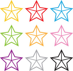 Obraz premium 星 アイコン セット 