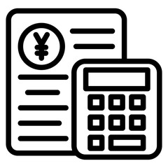Vector Design Budget Icon Style