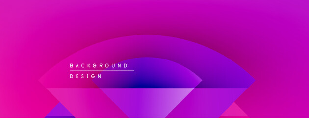 Vibrant pink purple gradient. Central design features text, geometric shapes, smooth transitions. Modern aesthetic, bold colors dominate composition.