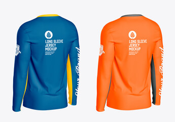 Long Sleeves Jersey Mockup