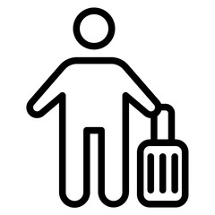 Obraz premium Vector Design Tourist Icon Style