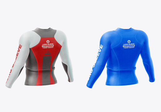 Long Sleeve Compression T-Shirt Mockup