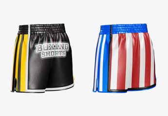Boxing Shorts Mockup
