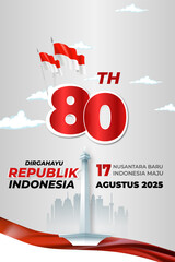 indonesia independence day 17 agustus template background