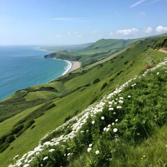 Fototapeta premium view from the top of the mountain