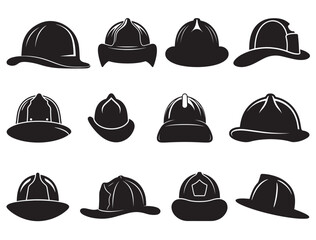 FIREMAN HATS SILHOUETTE