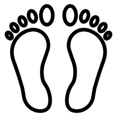 Obraz premium Vector Design Footprint Icon Style
