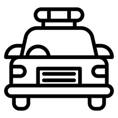 Vector Design Police Car Icon Style