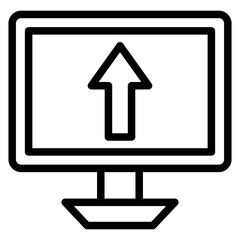 Vector Design Up Arrow Icon Style