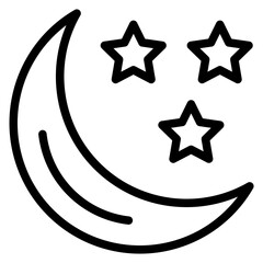Vector Design Night Icon Style