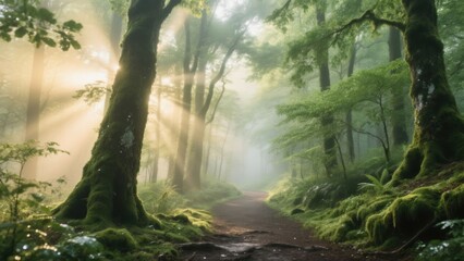 morning in the forest