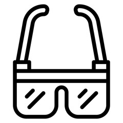 Vector Design Safety Glasses Icon Style