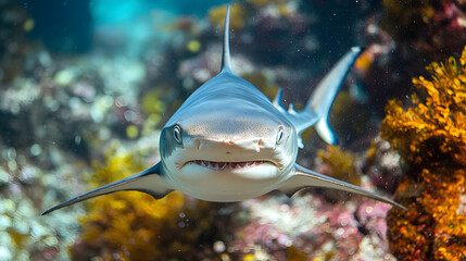 Shark swimming in S.E.A. Aquarium