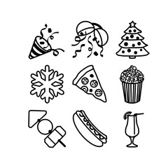 food icons set