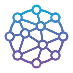 Nanotechnology Icon &ndash; Molecule Structure and Micro Science Vector EPS 10