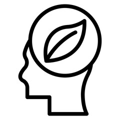 Vector Design Think Green Icon Style