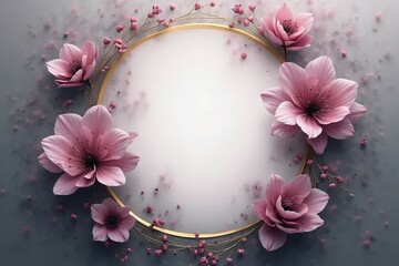 An invitation background with a blend of shadowy orchid and cool gray hues. 