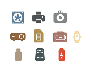 Electronic item set design camera button