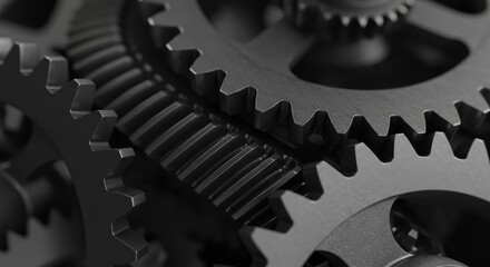 Intricate Gear System Precision Engineering and Mechanical Design