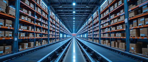 Efficient warehouse operations streamlined storage solutions industrial location digital content modern environment aerial view logistics concept
