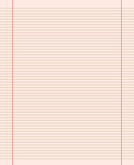 Grid paper. Abstract striped background with color horizontal lines. Geometric pattern for school, wallpaper, textures, notebook. Lined paper blank isolated on transparent background.