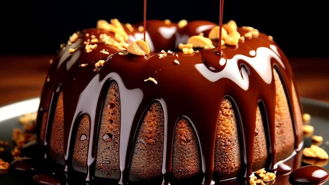 cake chocolate homemade on background