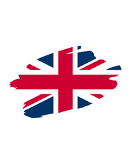 Grunge Style Union Jack Flag British Patriotism Graphic Design