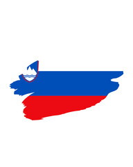 Slovenian Flag A Grunge Style Artistic Representation