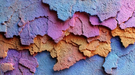 Pastel Colored Flaking Texture Abstract Decorative Design