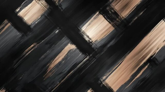 Abstract brushstroke pattern with dark and golden colors