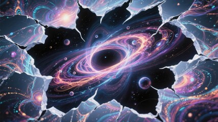 Naklejka premium The Unveiling of Cosmic Secrets A Gateway to the Universe