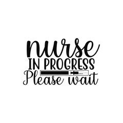 Nurse in Progress Please Wait Loading Bar SVG for Future Nurses