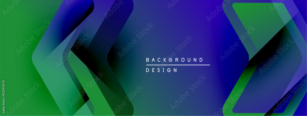 Poster Abstract gradient background. Blue, green hues blend dynamically. Modern design elements create visual interest. Minimalist aesthetic.