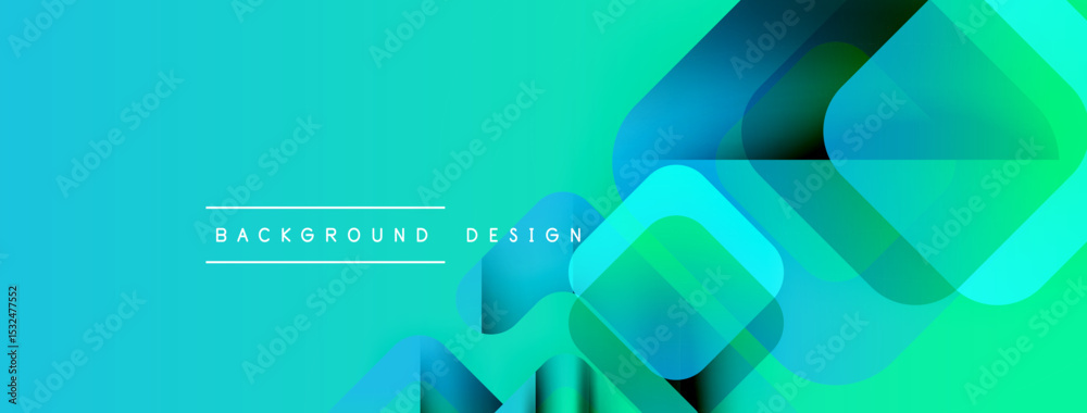 Aufkleber Abstract gradient background. Overlapping squares create dynamic visual effect. Modern design elements suggest innovation, technology.