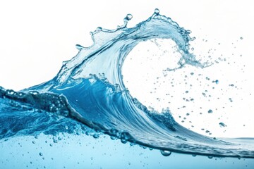 Obraz premium Stunning Blue Water Wave: Splashing Texture Background for Design Projects
