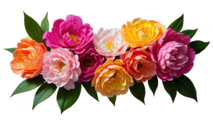 Colorful Peony Bouquet