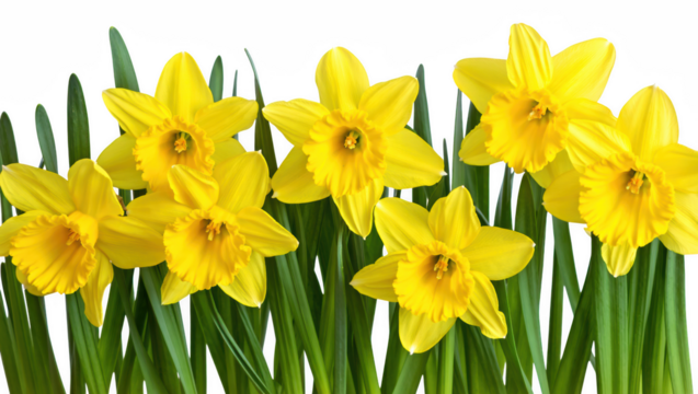 Yellow Daffodils Bloom